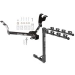 Trailer Tow Hitch w/ 4 Bike Rack For 05-09 Subary Legacy Outback Sedan & Wagon Except Sport tilt away adult or child arms fold down carrier