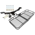 Trailer Tow Hitch For 05-09 Hyundai Tucson 05-10 KIA Sportage Basket Cargo Carrier Platform Hitch Lock and Cover