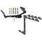 Trailer Tow Hitch w/ 4 Bike Rack For 08-12 Jeep Liberty tilt away adult or child arms fold down carrier
