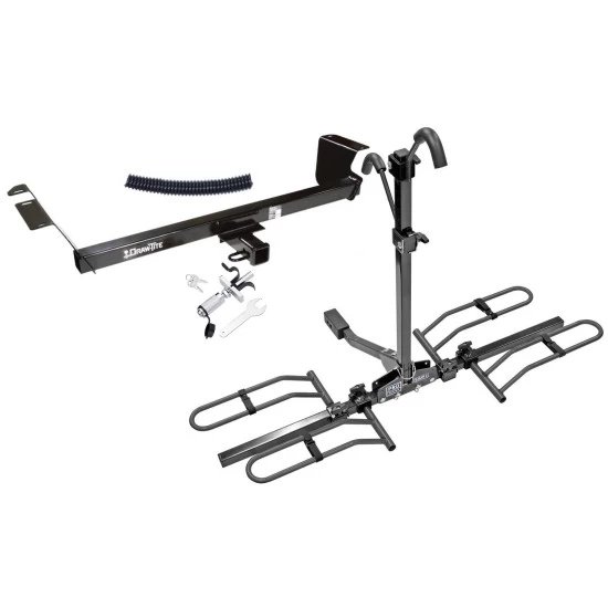 Trailer Tow Hitch For 08-20 Dodge Grand Caravan 08-16 Chrysler Town and Country 2021 Grand Caravan 12-15 Ram C/V 09-14 VW Routan Platform Style 2 Bike Rack w/ Anti Rattle Hitch Lock