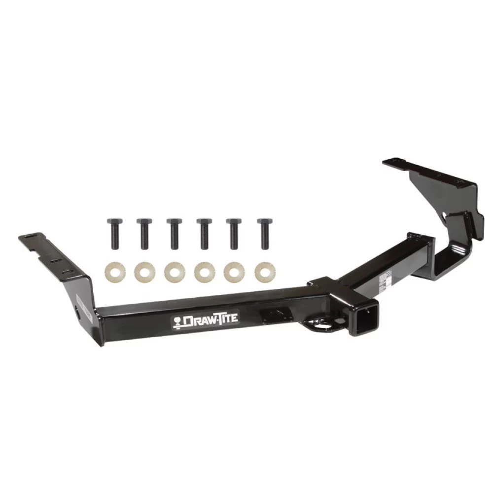 Trailer Tow Hitch For 08-13 Toyota Highlander Donut Spare Tire Only Platform Style 2 Bike Rack w/ Anti Rattle Hitch Lock