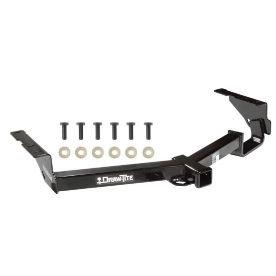 Trailer Tow Hitch For 08-13 Toyota Highlander Donut Spare Tire Only Platform Style 2 Bike Rack w/ Anti Rattle Hitch Lock