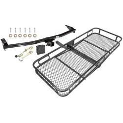 Trailer Tow Hitch For 01-06 Acura MDX 03-08 Honda Pilot Basket Cargo Carrier Platform Hitch Lock and Cover