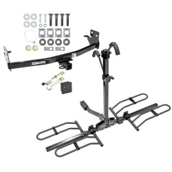 Trailer Tow Hitch For 04-12 Chevy Colorado GMC Canyon 06-08 Isuzu I-Series Pickup Platform Style 2 Bike Rack w/ Anti Rattle Hitch Lock