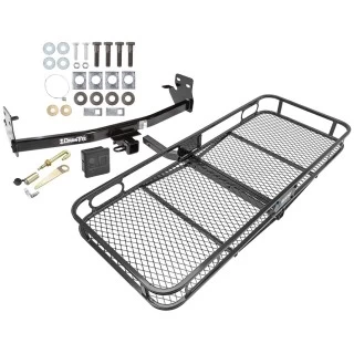 Trailer Tow Hitch For 04-12 Chevy Colorado GMC Canyon 06-08 Isuzu I-Series Pickup Basket Cargo Carrier Platform Hitch Lock and Cover