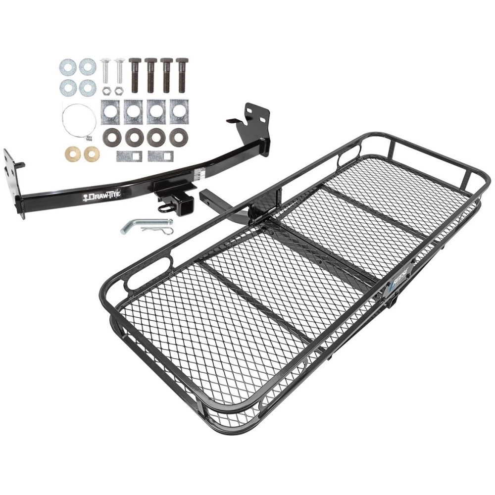 Trailer Tow Hitch For 04-12 Chevy Colorado GMC Canyon 06-08 Isuzu I-Series Pickup Basket Cargo Carrier Platform w/ Hitch Pin