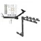 Trailer Tow Hitch w/ 4 Bike Rack For 09-20 Dodge Journey tilt away adult or child arms fold down carrier