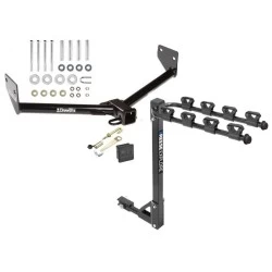 Trailer Tow Hitch w/ 4 Bike Rack For 03-11 Honda Element All Models tilt away adult or child arms fold down carrier w/ Lock and Cover