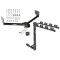 Trailer Tow Hitch w/ 4 Bike Rack For 03-11 Honda Element All Models tilt away adult or child arms fold down carrier w/ Lock and Cover