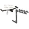 Trailer Tow Hitch w/ 4 Bike Rack For 10-15 Lexus RX450h RX350 12-15 Except F Sport tilt away adult or child arms fold down carrier