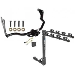 Trailer Tow Hitch w/ 4 Bike Rack For 10-13 Ford Transit Connect tilt away adult or child arms fold down carrier w/ Lock and Cover