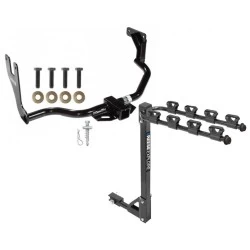 Trailer Tow Hitch w/ 4 Bike Rack For 10-13 Ford Transit Connect tilt away adult or child arms fold down carrier
