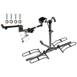 Trailer Tow Hitch For 09-20 Ford Flex 10-19 Lincoln MKT Platform Style 2 Bike Rack w/ Anti Rattle Hitch Lock