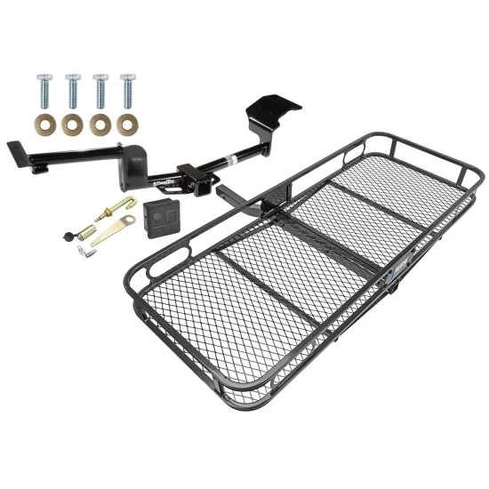 Trailer Tow Hitch For 09-20 Ford Flex 10-19 Lincoln MKT Basket Cargo Carrier Platform Hitch Lock and Cover