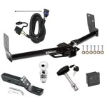Trailer Tow Hitch For 10-16 Cadillac SRX w/ factory Tow PKG Package Wiring 2" Ball and Lock