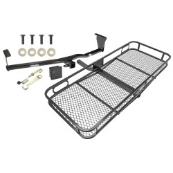 Trailer Hitch For 10-12 Hyundai Santa Fe 11-13 KIA Sorento Basket Cargo Carrier Platform Hitch Lock and Cover