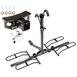 Trailer Tow Hitch For 10-21 Lexus GX460 Platform Style 2 Bike Rack w/ Anti Rattle Hitch Lock