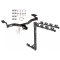 Trailer Tow Hitch w/ 4 Bike Rack For 09-10 Ford Edge Sport tilt away adult or child arms fold down carrier