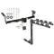 Trailer Tow Hitch w/ 4 Bike Rack For 08-15 Land Rover LR2 tilt away adult or child arms fold down carrier w/ Lock and Cover