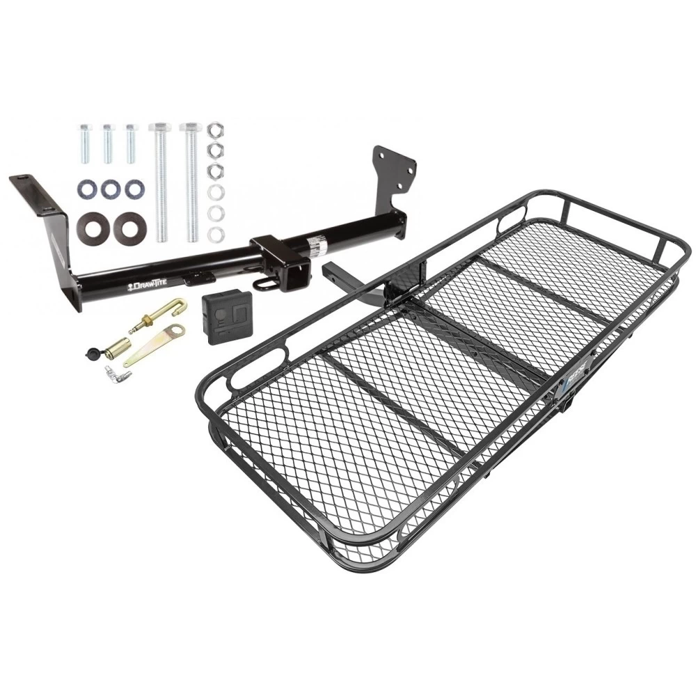 Trailer Tow Hitch For 08-15 Land Rover LR2 Basket Cargo Carrier Platform Hitch Lock and Cover