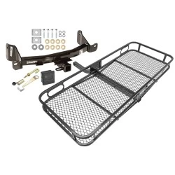 Trailer Tow Hitch For 09-14 F-150 10-14 Raptor w/o OEM Hitch Basket Cargo Carrier Platform Hitch Lock and Cover