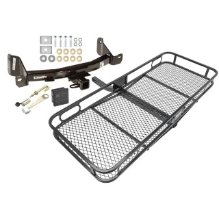 Trailer Tow Hitch For 09-14 F-150 10-14 Raptor w/o OEM Hitch Basket Cargo Carrier Platform Hitch Lock and Cover