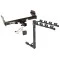Trailer Tow Hitch w/ 4 Bike Rack For 11-21 Jeep Grand Cherokee Except EcoDiesel 2022 WK tilt away adult or child arms fold down carrier w/ Lock and Cover