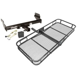 Trailer Tow Hitch For 11-21 Jeep Grand Cherokee Except EcoDiesel 2022 WK Basket Cargo Carrier Platform Hitch Lock and Cover