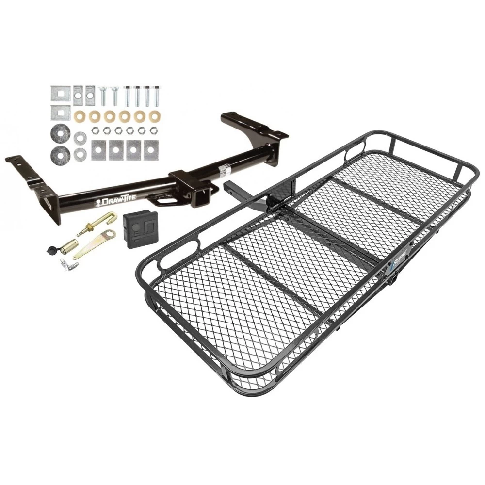 Trailer Tow Hitch For 75-14 Ford Econoline Van Except Shuttle Bus Basket Cargo Carrier Platform Hitch Lock and Cover