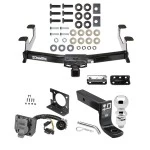 Trailer Hitch Package w/ Wiring For 11-14 Chevrolet Silverado GMC Sierra 2500 HD 3500 HD w/ 2-5/16" Ball 4" Drop Mount 7-Way Pin Blade RV Class 4