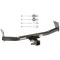 Trailer Tow Hitch For 07-17 Jeep Compass Patriot Platform Style 2 Bike Rack w/ Anti Rattle Hitch Lock