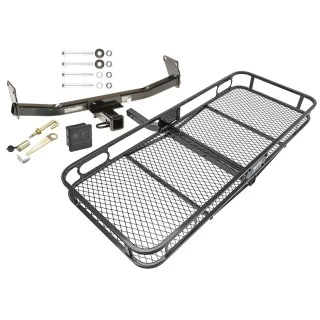 Trailer Tow Hitch For 07-17 Jeep Compass Patriot Basket Cargo Carrier Platform Hitch Lock and Cover