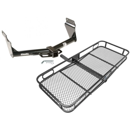 Trailer Tow Hitch For 11-26 Dodge Durango 14-21 Jeep Grand Cherokee EcoDiesel Basket Cargo Carrier Platform w/ Hitch Pin