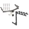 Trailer Tow Hitch w/ 4 Bike Rack For 12-21 Nissan NV2500 NV3500 13-21 NV1500 tilt away adult or child arms fold down carrier w/ Lock and Cover