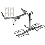 Trailer Hitch For 12-21 Nissan NV2500 NV3500 13-21 NV1500 Platform Style 2 Bike Rack w/ Anti Rattle Hitch Lock