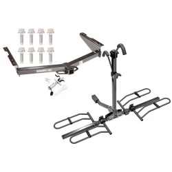 Trailer Hitch For 12-21 Nissan NV2500 NV3500 13-21 NV1500 Platform Style 2 Bike Rack w/ Anti Rattle Hitch Lock