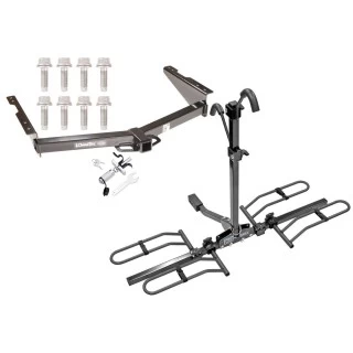 Trailer Hitch For 12-21 Nissan NV2500 NV3500 13-21 NV1500 Platform Style 2 Bike Rack w/ Anti Rattle Hitch Lock