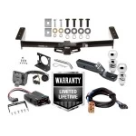 Trailer Hitch Brake Control Wiring For 00-06 Chevy Avalanche Suburban Tahoe GMC Yukon 02 Cadillac Escalade EXT w/ Dual 2" and 2- 5/16" Ball 2" Drop Mount 7-Way Pin Blade RV Controller