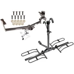 Trailer Tow Hitch For 08-13 Toyota Highlander Platform Style 2 Bike Rack w/ Anti Rattle Hitch Lock