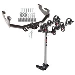 Trailer Tow Hitch For 97-03 Ford F-150 2004 Heritage 97-99 F-250 Light Duty 99-07 F-250 F-350 Super Duty w/ 4 Bike Carrier Rack