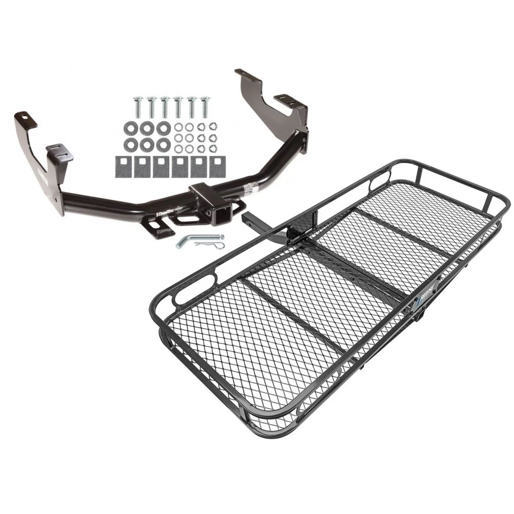 Trailer Tow Hitch For 97-03 Ford F-150 2004 Heritage 97-99 F-250 Light Duty 99-07 F-250 F-350 Super Duty Basket Cargo Carrier Platform w/ Hitch Pin