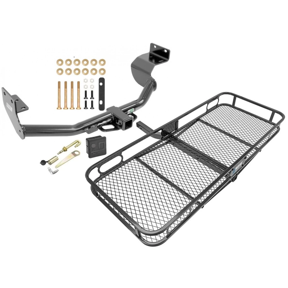 Trailer Tow Hitch For 13-18 Hyundai Santa Fe Sport 5Passenger 14-15 KIA Sorento Basket Cargo Carrier Platform Hitch Lock and Cover