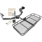 Trailer Tow Hitch For 13-18 Hyundai Santa Fe Sport 5Passenger 14-15 KIA Sorento Basket Cargo Carrier Platform Hitch Lock and Cover