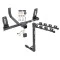 Trailer Tow Hitch w/ 4 Bike Rack For 10-15 Mercedes GLK350 tilt away adult or child arms fold down carrier w/ Lock and Cover