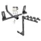 Trailer Tow Hitch w/ 4 Bike Rack For 10-15 Mercedes GLK350 tilt away adult or child arms fold down carrier