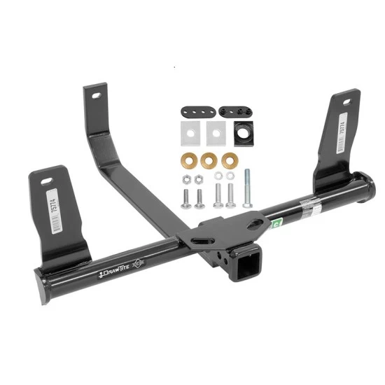 Trailer Tow Hitch For 10-15 Mercedes GLK350 Platform Style 2 Bike Rack w/ Anti Rattle Hitch Lock