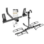 Trailer Tow Hitch For 10-15 Mercedes GLK350 Platform Style 2 Bike Rack w/ Anti Rattle Hitch Lock