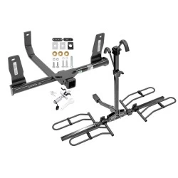 Trailer Tow Hitch For 10-15 Mercedes GLK350 Platform Style 2 Bike Rack w/ Anti Rattle Hitch Lock