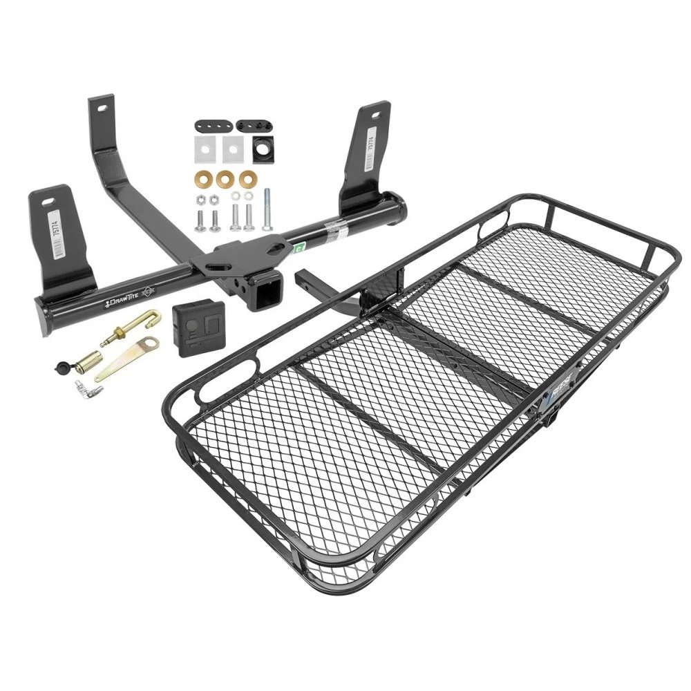 Trailer Tow Hitch For 10-15 Mercedes GLK350 Basket Cargo Carrier Platform Hitch Lock and Cover