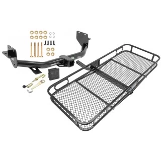 Trailer Tow Hitch For 13-18 Hyunda Santa Fe w/ 3rd Row Seats 2019 XL Only Basket Cargo Carrier Platform Hitch Lock and Cover